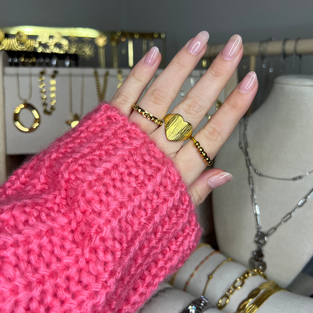 Stripes Heart | Ring