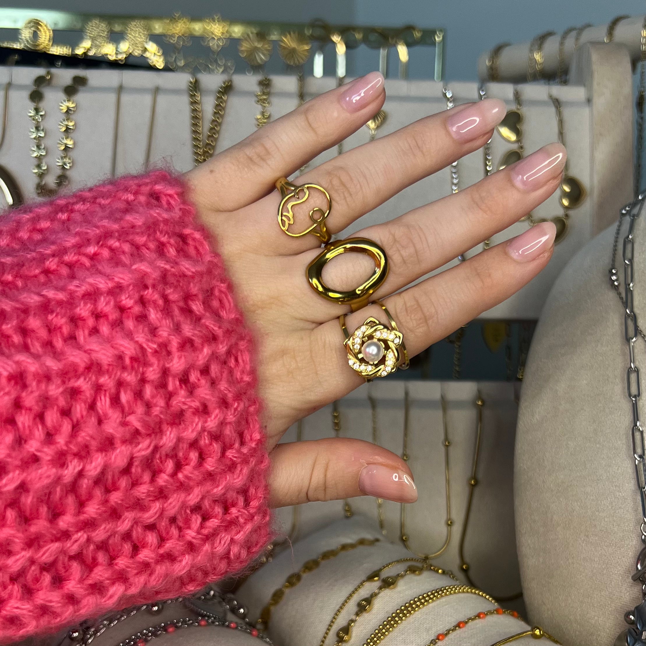 Pearl Swirl | Anti-stress Ring