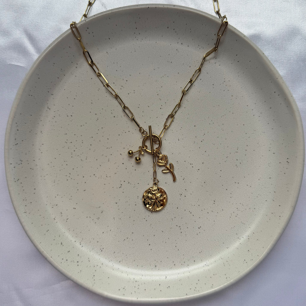 Cherry Rose Flower | Ketting