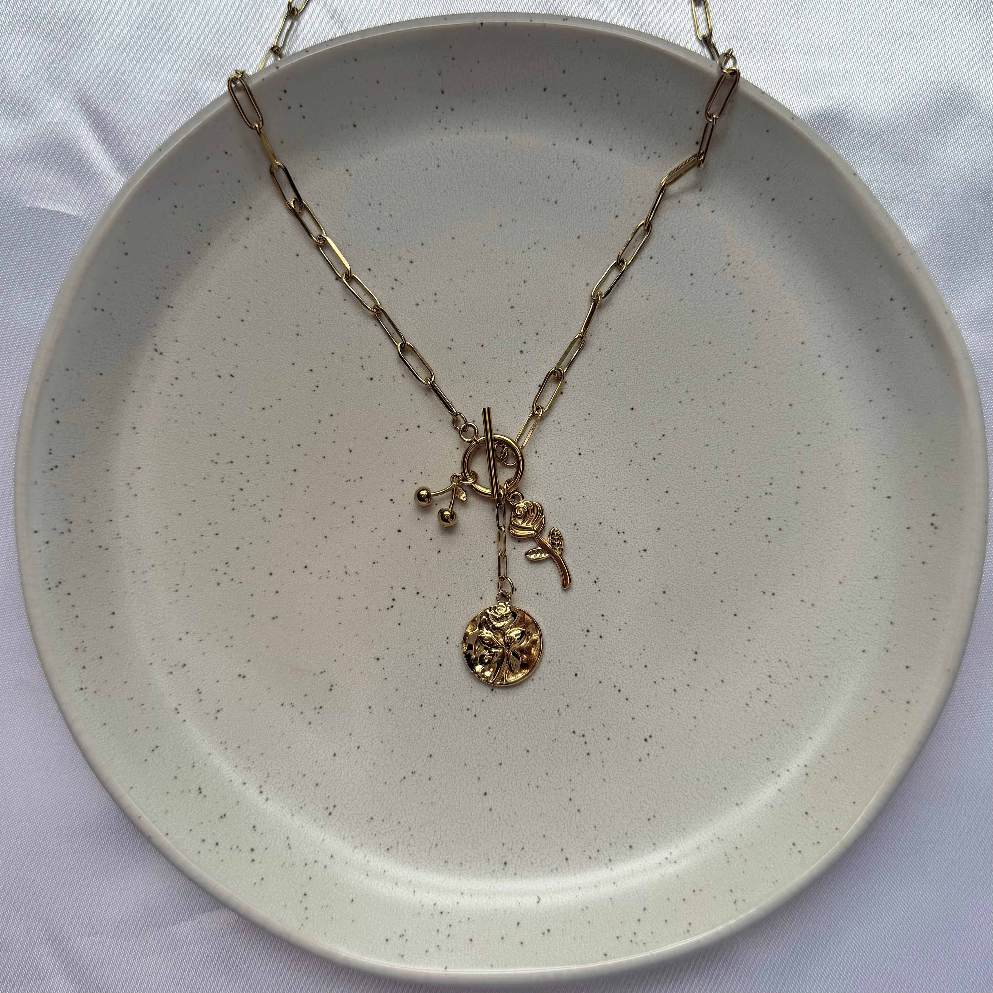 Cherry Rose Flower | Ketting