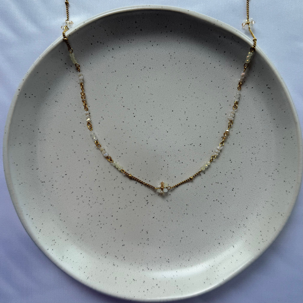 Witte Flower | Lange Ketting
