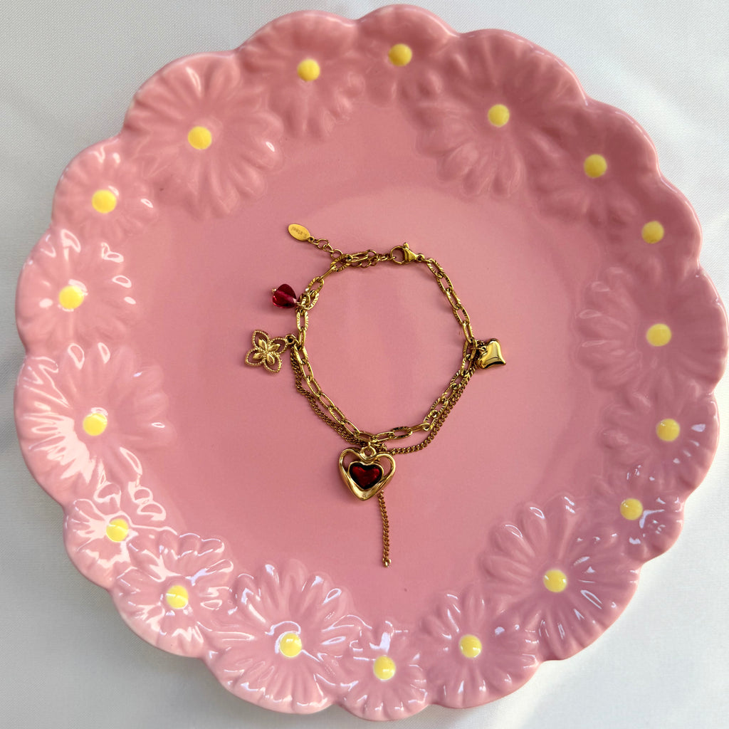 Rode Heart | Armband