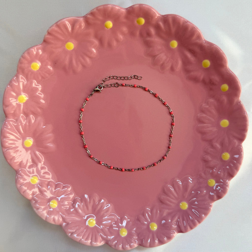 Roze Balls 2.0 | Enkelbandje