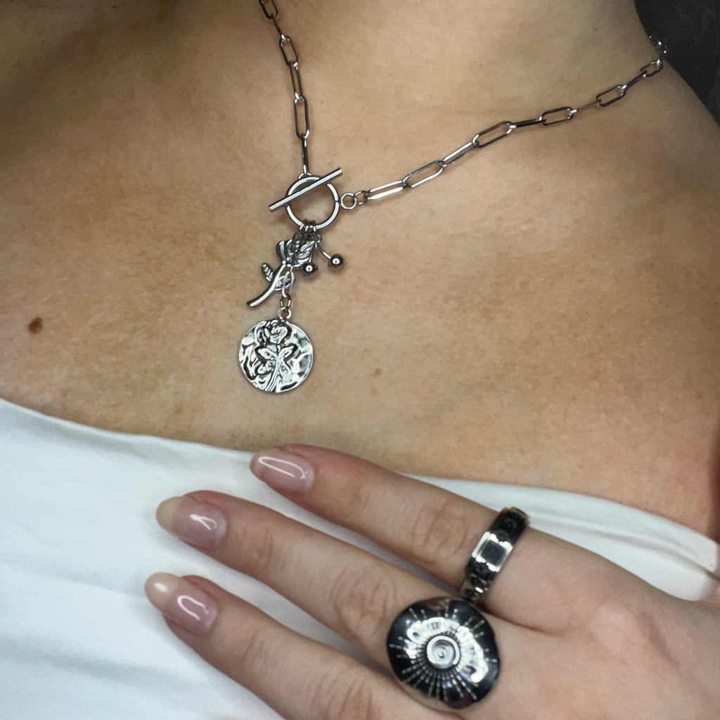 Cherry Rose Flower | Ketting