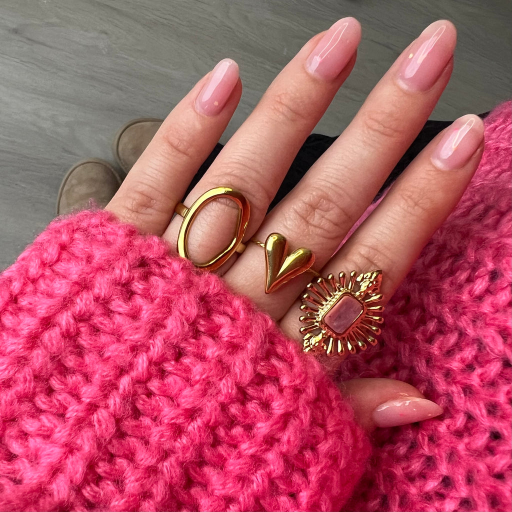Roze Love Heart | Ring