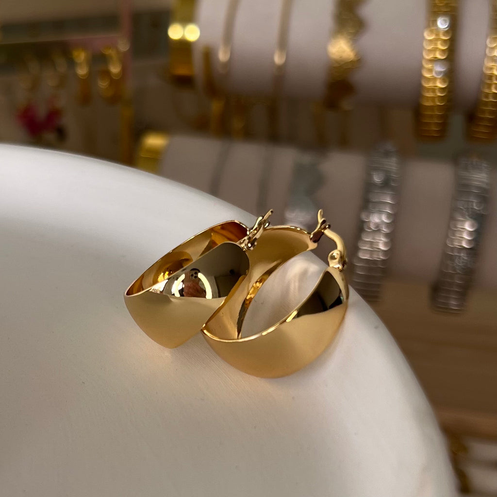 Small Honey Hoops | Oorbellen