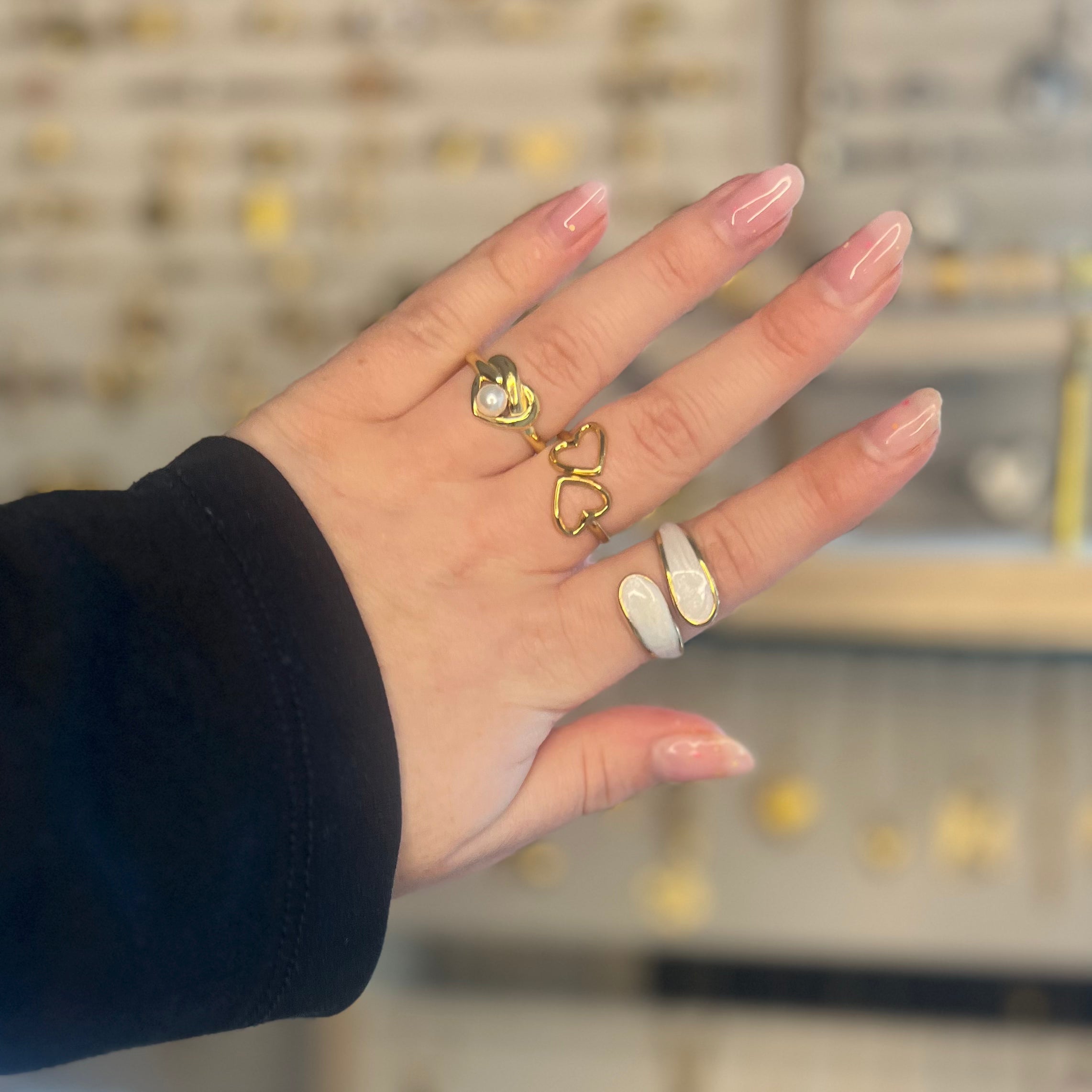 Witte Pearl Heart | Ring