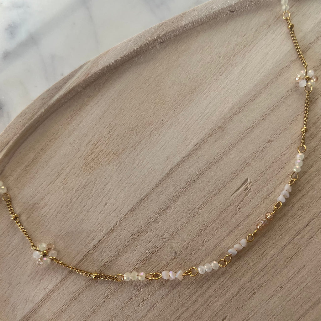 Witte Flower | Ketting