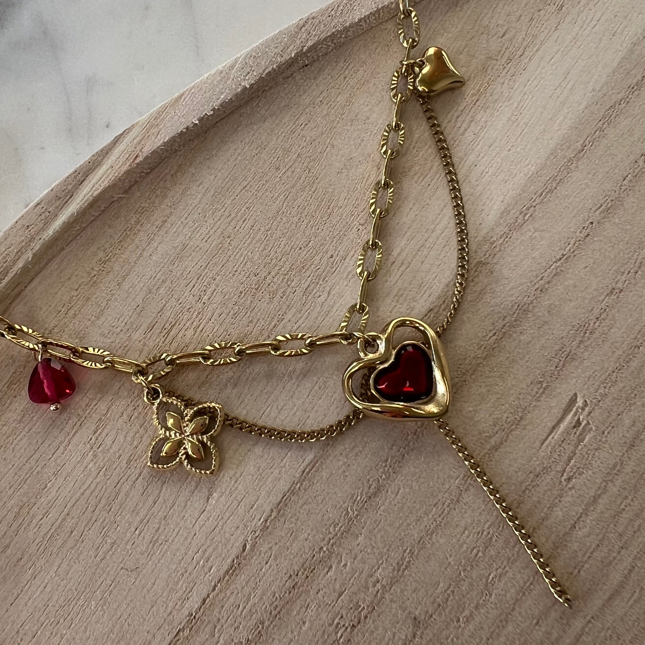 Rode Heart | Armband