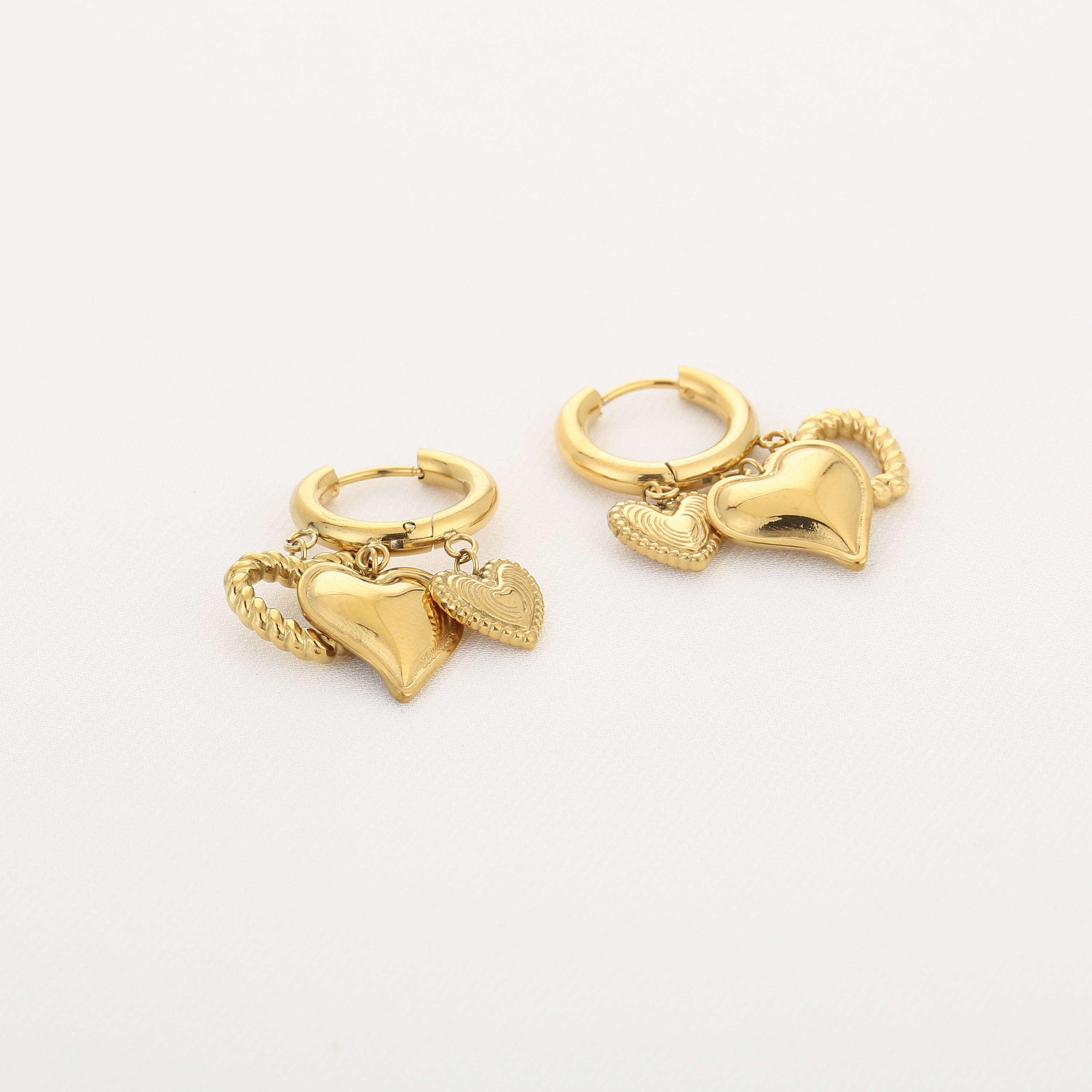 Three Hearts | Oorbellen
