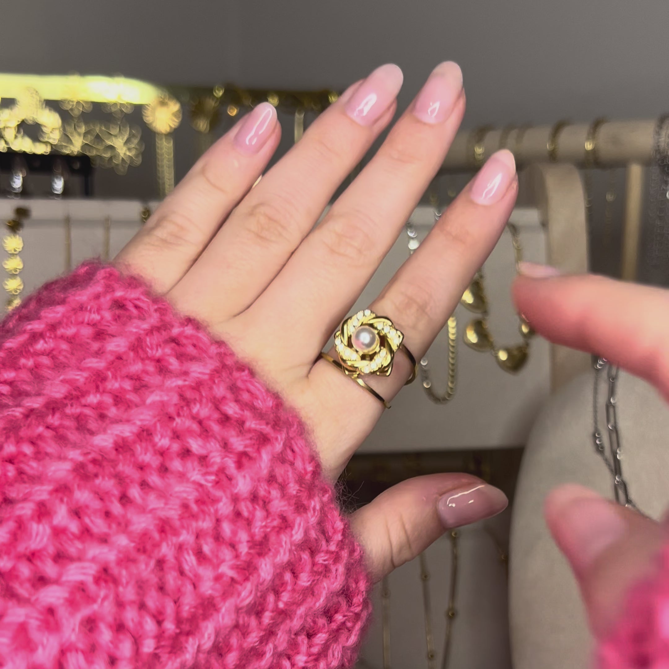 Pearl Swirl | Anti-stress Ring